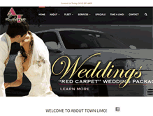 Tablet Screenshot of abouttownlimo.com